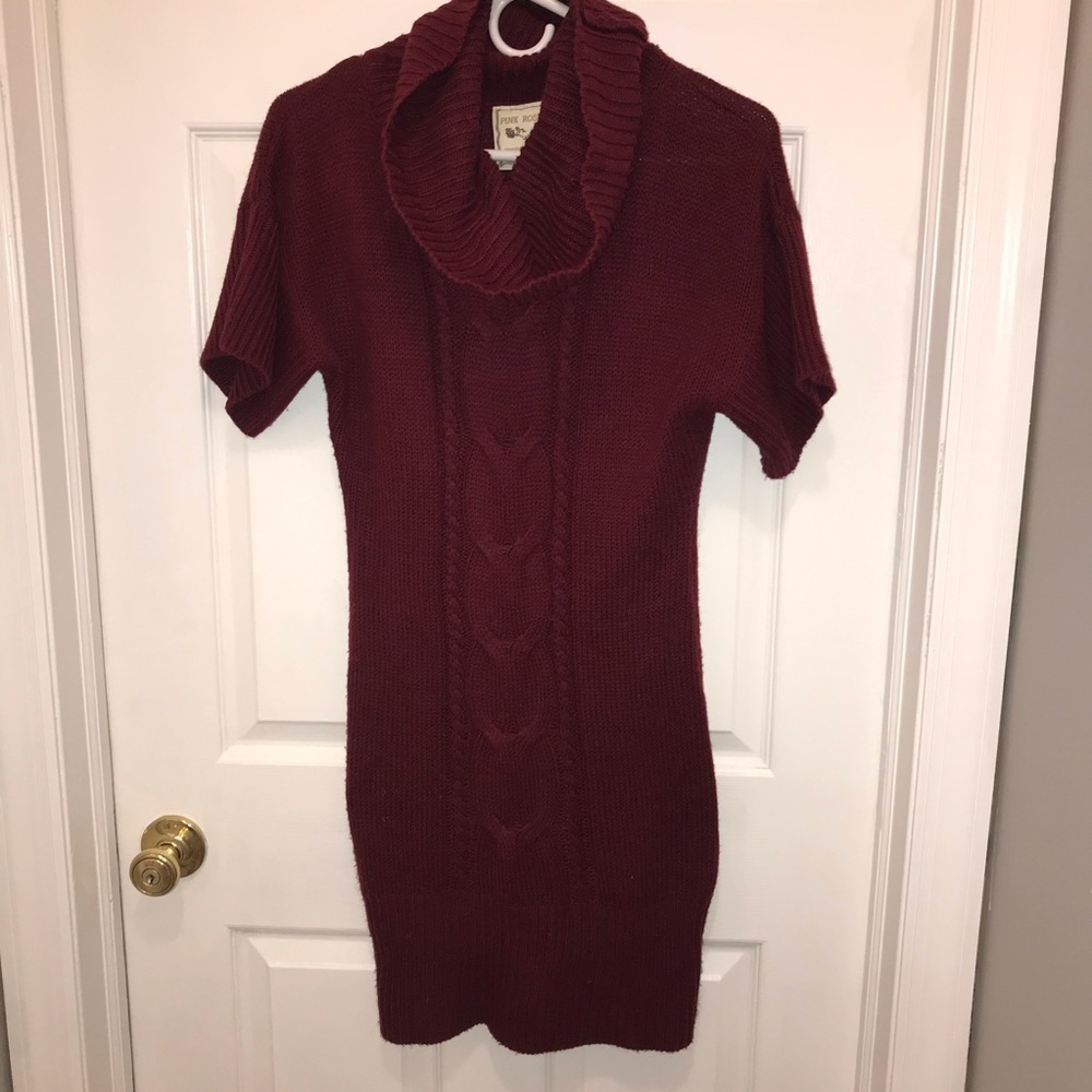 PINK ROSE sweater dress